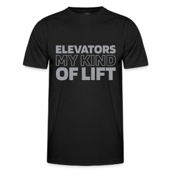 Elevator Elevator - Men's Functional T-Shirt - black - Front - AI Model Male 178 dark (178cm)
