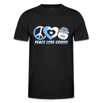 Kreuzfahrt - Männer Funktions-T-Shirt - Schwarz - Vorne - AI Model Male 178 dark (178cm)