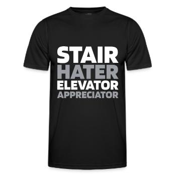 Elevator Elevator - Men's Functional T-Shirt - black - Front - AI Model Male 178 dark (178cm)