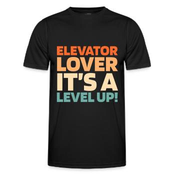 Elevator Elevator - Men's Functional T-Shirt - black - Front - AI Model Male 178 dark (178cm)