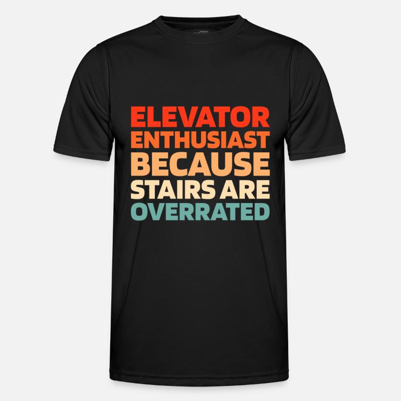 Elevator Elevator - Men's Functional T-Shirt - black