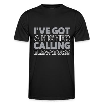 Elevator Elevator - Men's Functional T-Shirt - black - Front - AI Model Male 178 dark (178cm)