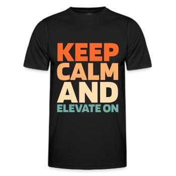 Elevator Elevator - Men's Functional T-Shirt - black - Front - AI Model Male 178 dark (178cm)