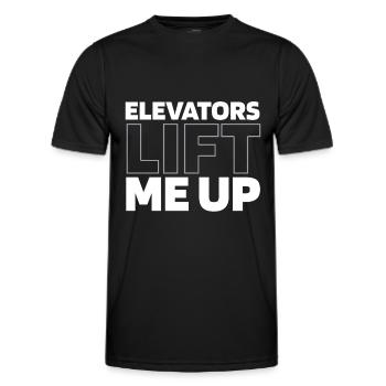 Elevator Elevator - Men's Functional T-Shirt - black - Front - AI Model Male 178 dark (178cm)