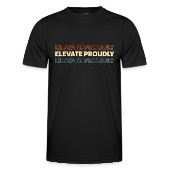 Elevator Elevator - Men's Functional T-Shirt - black - Front - AI Model Male 178 dark (178cm)