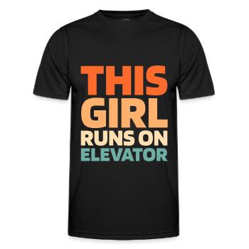 Elevator Elevator - Men's Functional T-Shirt - black - Front - AI Model Male 178 dark (178cm)