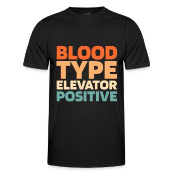 Elevator Elevator - Men's Functional T-Shirt - black - Front - AI Model Male 178 dark (178cm)