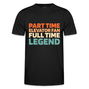 Elevator Elevator - Men's Functional T-Shirt - black - Front - AI Model Male 178 dark (178cm)