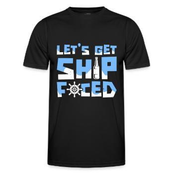 Kreuzfahrt - Männer Funktions-T-Shirt - Schwarz - Vorne - AI Model Male 178 dark (178cm)