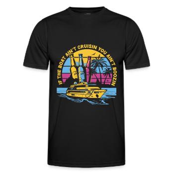 Cruise - Men's Functional T-Shirt - black - Front - AI Model Male 178 dark (178cm)