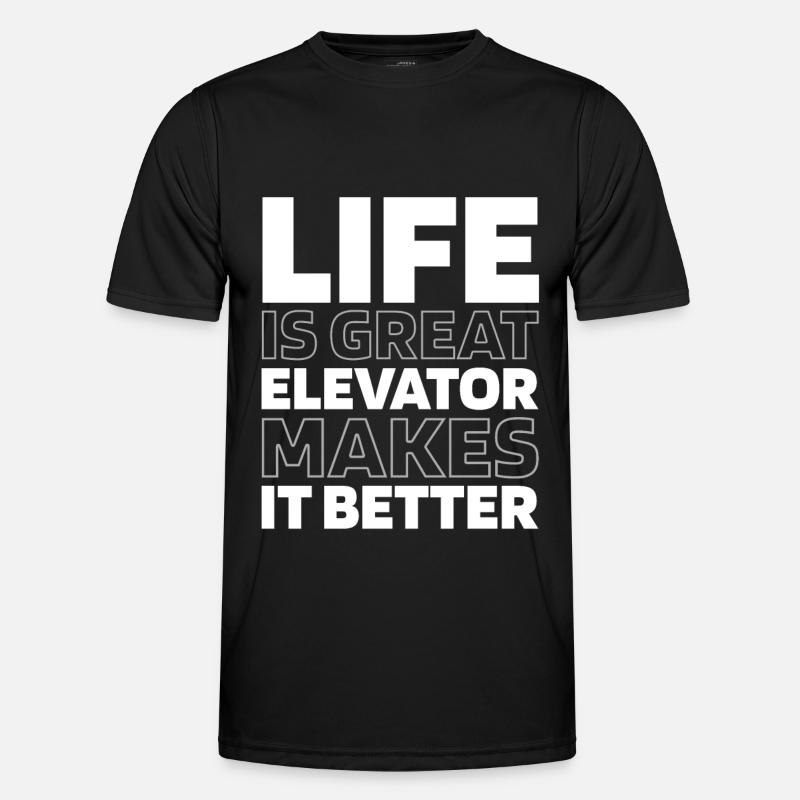 Elevator Elevator - Men's Functional T-Shirt - black