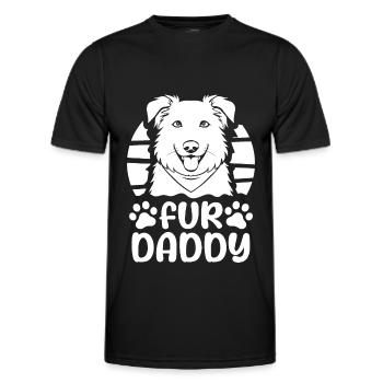 Berger Australien Chien Papa Pour Papa - T-shirt sport Homme - noir - Devant - AI Model Male 178 dark (178cm)