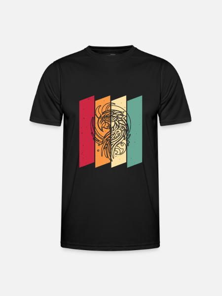 Parrot Moon Phases - Men's Functional T-Shirt - black