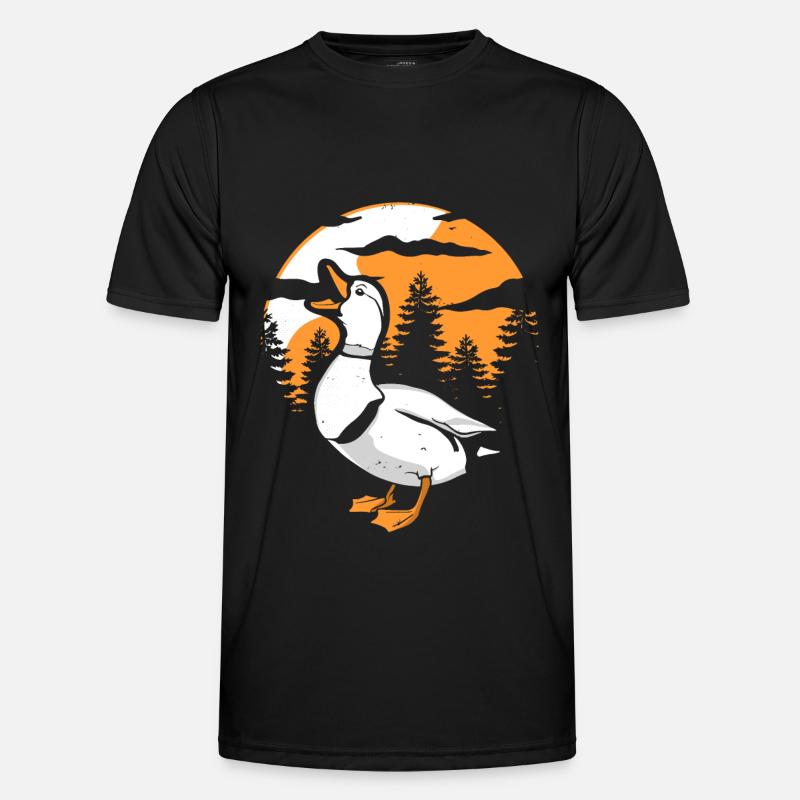 Duck Moon Howling Men's Functional T-Shirt
