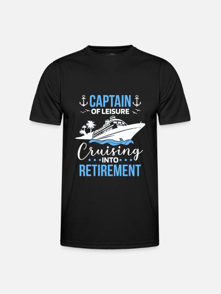 Cruise Retraité Retraite - T-shirt sport Homme - noir