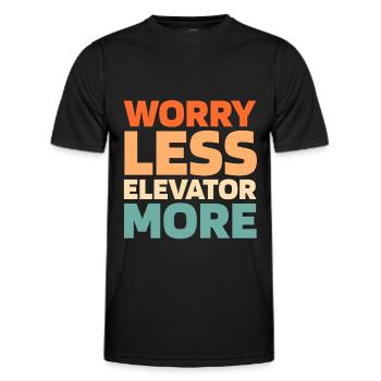 Elevator Elevator - Men's Functional T-Shirt - black - Front - AI Model Male 178 dark (178cm)