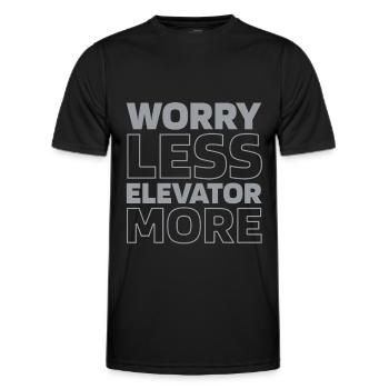 Elevator Elevator - Men's Functional T-Shirt - black - Front - AI Model Male 178 dark (178cm)