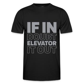 Elevator Elevator - Men's Functional T-Shirt - black - Front - AI Model Male 178 dark (178cm)