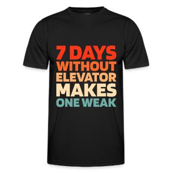 Elevator Elevator - Men's Functional T-Shirt - black - Front - AI Model Male 178 dark (178cm)