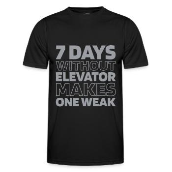 Elevator Elevator - Men's Functional T-Shirt - black - Front - AI Model Male 178 dark (178cm)