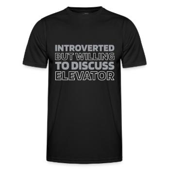 Elevator Elevator - Men's Functional T-Shirt - black - Front - AI Model Male 178 dark (178cm)