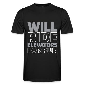 Elevator Elevator - Men's Functional T-Shirt - black - Front - AI Model Male 178 dark (178cm)