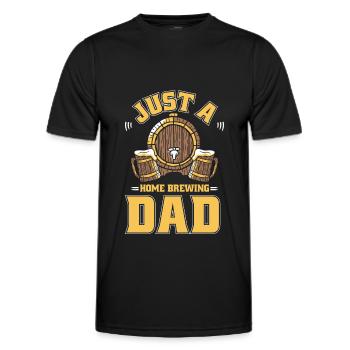 Hobby Brewer Bière Bière artisanale - T-shirt sport Homme - noir - Devant - AI Model Male 178 dark (178cm)