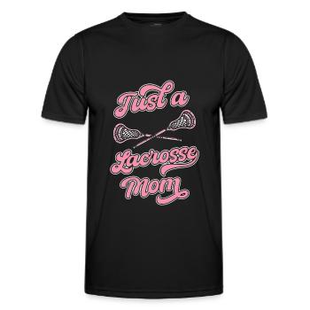 Lacrosse Just A Lacrosse Mom - T-shirt sport Homme - noir - Devant - AI Model Male 178 dark (178cm)