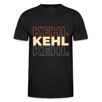 Deutsche Stadt Kehl Badenwürttemberg - Männer Funktions-T-Shirt - Schwarz - Vorne - AI Model Male 178 dark (178cm)