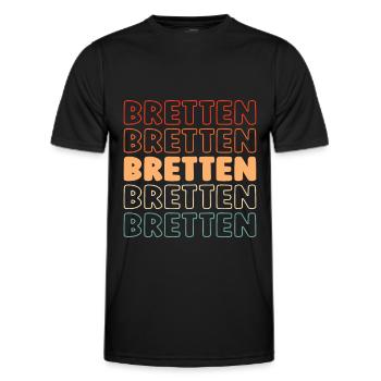 Deutsche Stadt Bretten Badenwürttemberg - Männer Funktions-T-Shirt - Schwarz - Vorne - AI Model Male 178 dark (178cm)