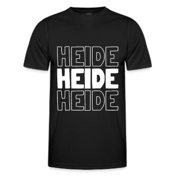 Deutsche Stadt Heide Schleswigholstein - Männer Funktions-T-Shirt - Schwarz - Vorne - AI Model Male 178 dark (178cm)