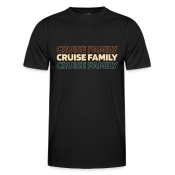 Kreuzfahrt - Männer Funktions-T-Shirt - Schwarz - Vorne - AI Model Male 178 dark (178cm)