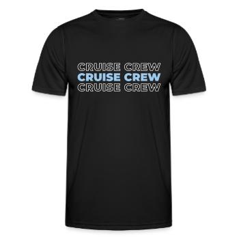 Kreuzfahrt - Männer Funktions-T-Shirt - Schwarz - Vorne - AI Model Male 178 dark (178cm)