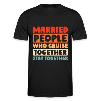 Kreuzfahrt - Männer Funktions-T-Shirt - Schwarz - Vorne - AI Model Male 178 dark (178cm)