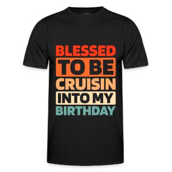 Kreuzfahrt - Männer Funktions-T-Shirt - Schwarz - Vorne - AI Model Male 178 dark (178cm)