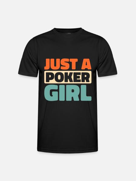 Poker Just A Poker Girl - Men's Functional T-Shirt - black