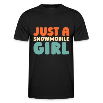 Snowmobile Snowmobile - Men's Functional T-Shirt - black - Front - AI Model Male 178 dark (178cm)
