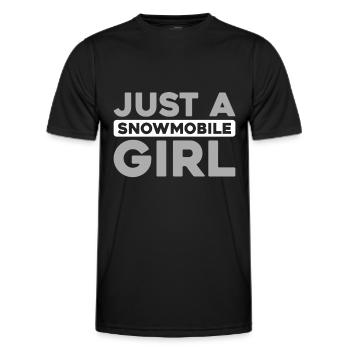 Snowmobile Snowmobile - Men's Functional T-Shirt - black - Front - AI Model Male 178 dark (178cm)