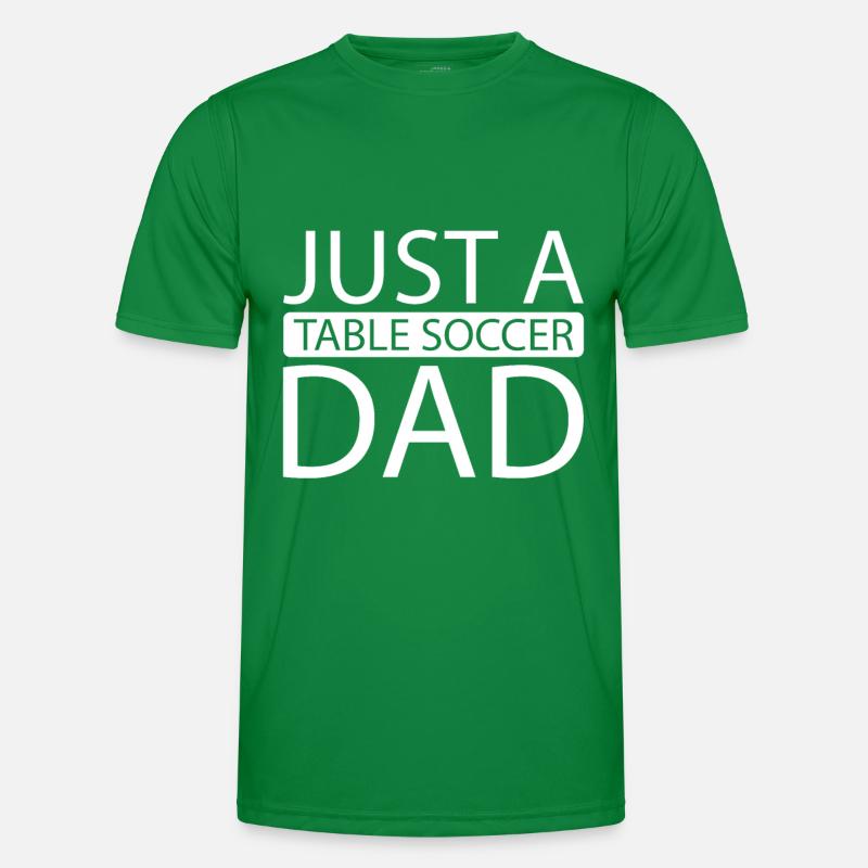 Tischfußball Kicker Just A Table Soccer Dad Männer Funktions-T-Shirt