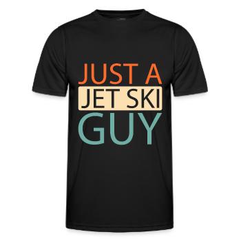 Jet Ski juste un gars de Jet Ski - T-shirt sport Homme - noir - Devant - AI Model Male 178 dark (178cm)