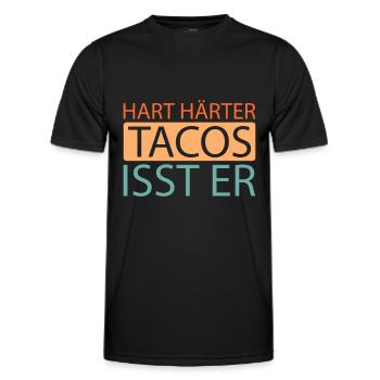 Tacos - T-shirt sport Homme - noir - Devant - AI Model Male 178 dark (178cm)