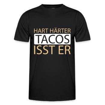 Tacos - T-shirt sport Homme - noir - Devant - AI Model Male 178 dark (178cm)