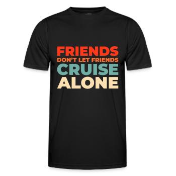 Kreuzfahrt - Männer Funktions-T-Shirt - Schwarz - Vorne - AI Model Male 178 dark (178cm)