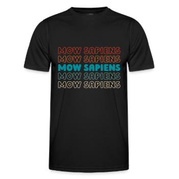 Lawn mower mowing - Men's Functional T-Shirt - black - Front - AI Model Male 178 dark (178cm)