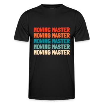 Lawn mower mowing - Men's Functional T-Shirt - black - Front - AI Model Male 178 dark (178cm)