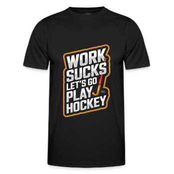 Feldhockey - Männer Funktions-T-Shirt - Schwarz - Vorne - AI Model Male 178 dark (178cm)