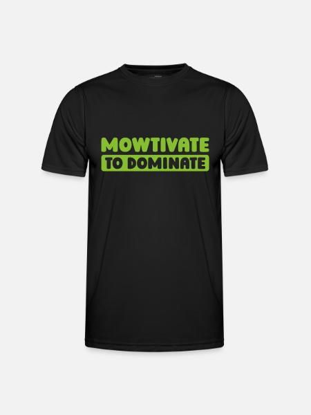Lawn mower mowing - Men's Functional T-Shirt - black