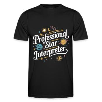 Astrologie Astrologe - Männer Funktions-T-Shirt - Schwarz - Vorne - AI Model Male 178 dark (178cm)