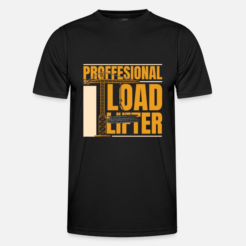 Kranfahrer Kranführer - Männer Funktions-T-Shirt - Schwarz