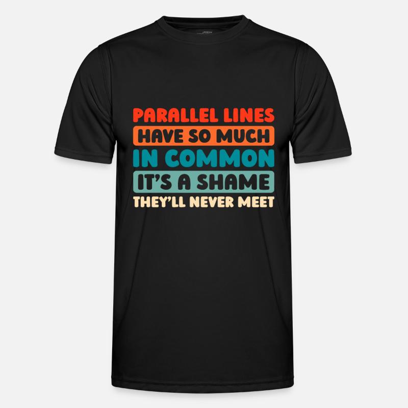 Mathe Mathematik Math Funny Pun - Men's Functional T-Shirt - black